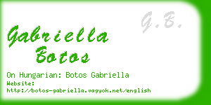 gabriella botos business card